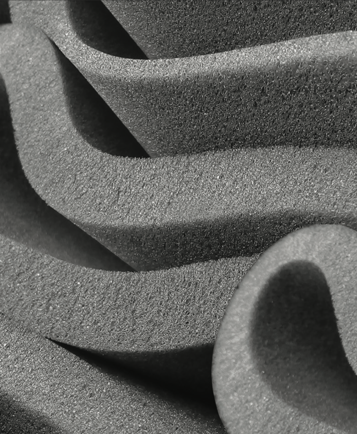 Detalhe da textura da espuma Prorelax